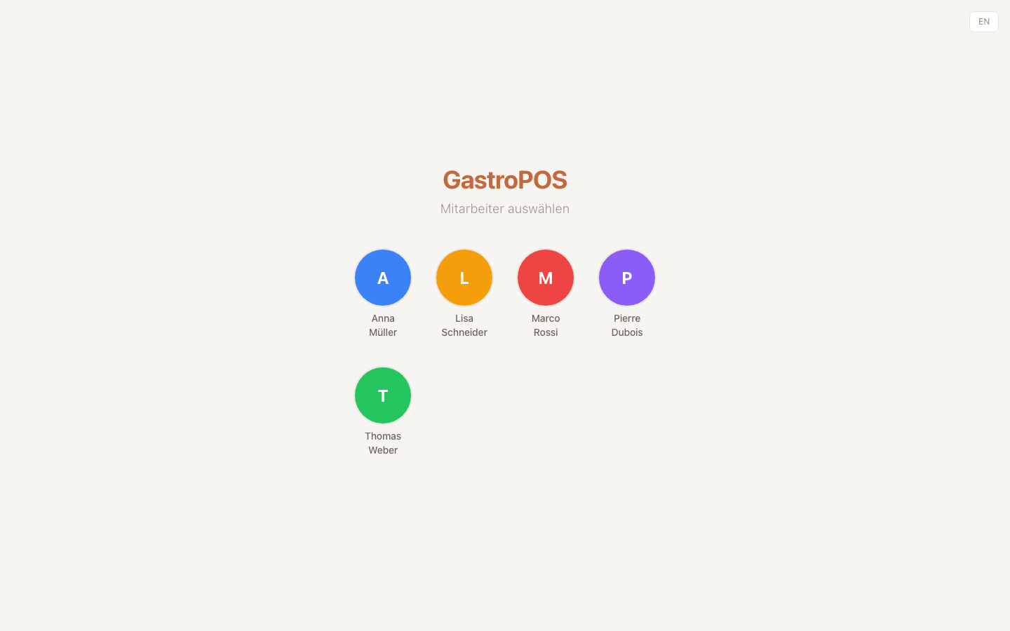 GastroPOS Screenshot
